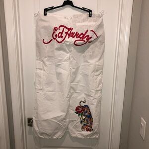 New Don Ed Hardy Y2K 90s Urban Outfitters Cargo Parachute Rave Pants sz XL
